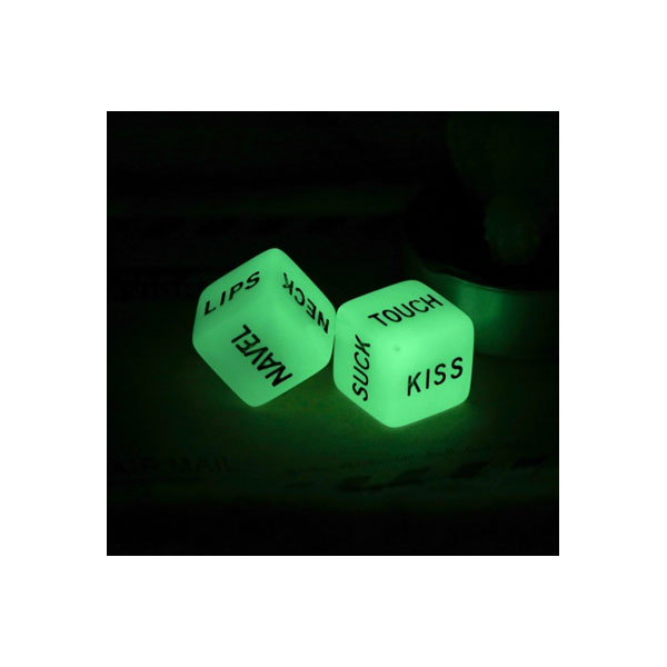 2 piece Funny Glow in Dark Love Dice 3 2 piece Funny Glow in Dark Love Dice - Image 3