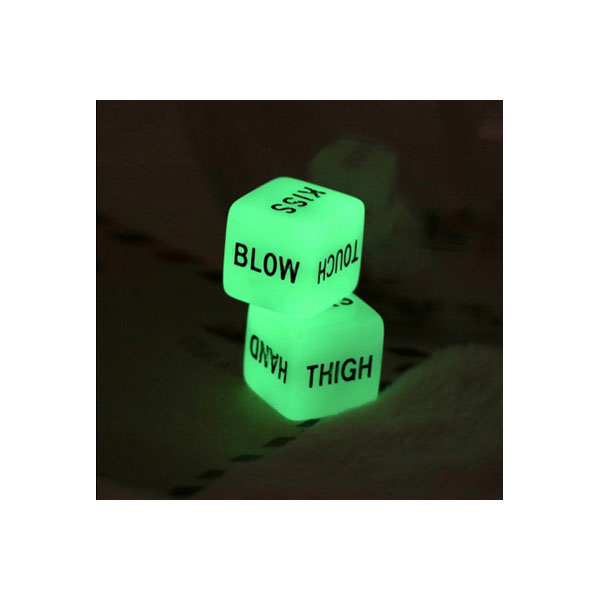 2 piece Funny Glow in Dark Love Dice 4 2 piece Funny Glow in Dark Love Dice - Image 4